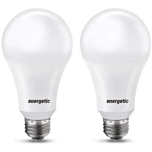 150 Watt LED Light Bulb, Super Bright A21 Daylight 5000K, Non-Dimmable, 2300lm, High Lumen Light Bulbs, UL Listed, 2-Pack