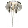 Brushed Nickel Pendant Chandelier 24'' Wide Modern White Canvas 4-Light Fixture for Dining Room House Foyer Kitchen Island Entryway Bedroom Living Room - Possini Euro Design