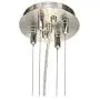 Brushed Nickel Pendant Chandelier 24'' Wide Modern White Canvas 4-Light Fixture for Dining Room House Foyer Kitchen Island Entryway Bedroom Living Room - Possini Euro Design