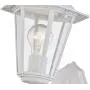 Gruenlich Outdoor Wall Lantern, Wall Sconce as Porch Lighting Fixture with One E26 Medium Base, Aluminum Housing Plus Glass, ETL Rated, Bulb Not Included (White Finish)