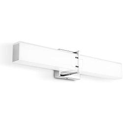 LED Bathroom Vanity Light, HOPSON 18in 20W Modern Glass Bedroom Mirror Front Fixture Chrome Finishing Wall Light 6000K