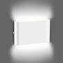 Unicozin White Modern LED Wall Sconce 9W Daylight White 5000K, 22 LED Chips 600LM, Up and Down Sconce Wall Lighting for Living Room Bedroom Hallway Home Room Decor, Non-Dimmable