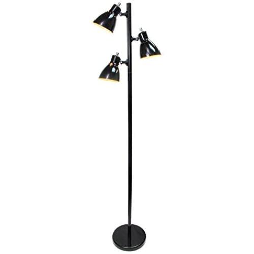 Simple Designs Home LF2007-BLK Simple Designs, Black Metal 3-Light Tree Floor Lamp, Finish Simple Designs Home LF2007-BLK Simple Designs, Black Metal 3-Light Tree Floor Lamp, Finish