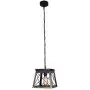 Ncmoyin Rustic Farmhouse Chandeliers,Pendant Light for Dining Room Hanging Ceiling Light Fixture,Black with Gold