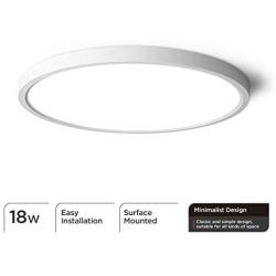 Taloya Flush Mount Ceiling Light LED for Hallway,18W 8.9 Inch, Slim Surface Mount Ceiling Light Fixture for Pantry Kitchen Utility Laundry Entryway Corridor (Warm White 3000k)