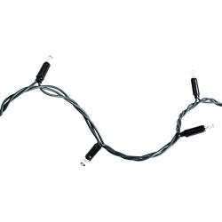 Amazon Basics 100 LED Commercial Grade Outdoor Christmas String Lights - Green Rope, Warm White LED, 33-Foot