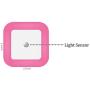 [ Pack of 4 ] Red Night Light, Plug in LED Wall Lamp with Dusk to Dawn Sensor, Auto ON/Off - Perfect for Bedroom, Baby and Kids Room