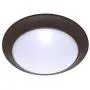 Gruenlich LED Flush Mount Ceiling Lighting Fixture, 9 Inch Dimmable 15.5W 1050 Lumen, Aluminum Housing Plus PC Cover, ETL and Damp Location Rated, 2-Pack (Bronze Finish-3000K)