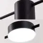 LAKIQ Modern Linear Pendant Lighting Fixture 3/5 Lights LED Chandelier Hanging Ceiling Light for Dining Table Living Room Kitchen Island(Black,3 Lights,Warm Light)