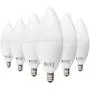 Sunco Lighting 6 Pack B11 LED Candelabra Bulb, Dusk-to-Dawn, 5W=40W, 4000K Cool White, 450 LM, E12 Base, Outdoor Decorative Light for Sconces - UL