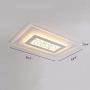 LAKIQ Super Thin Acrylic LED Flush Mount Ceiling Light Fixture Living Room Modern Rectangle Close to Ceiling Chandelier Lighting for Bedroom Dining Room(35.5,Warm Light)