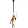 CHABEI Loft Vintage Resin Hemp Rope Monkey Pendant Light Fixture Chandelier Industrial Retro E26 Edison Ceiling Pendant Lamp for Dining Living Room Bedroom Bar Cafe (Gold) CHABEI Loft Vintage Resin Hemp Rope Monkey Pendant Light Fixture Chandelier Industrial Retro E26 Edison Ceiling Pendant Lamp for Dining Living Room Bedroom Bar Cafe (Gold)