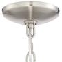Queluz Brushed Nickel Cage Foyer Pendant Chandelier 13'' Wide Geometric Frame 4-Light Fixture for Dining Room House Foyer Kitchen Island Entryway Bedroom Living Room - Franklin Iron Works