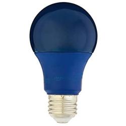 Amazon Basics 60 Watt Equivalent, Non-Dimmable, A19 LED Light Bulb | Blue, 2-Pack