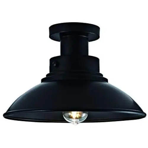 Addington Park 31801 Seascape Collection 1-Light Contemporary Barnyard Outdoor Flush Mount, Black Addington Park 31801 Seascape Collection 1-Light Contemporary Barnyard Outdoor Flush Mount, Black
