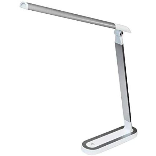 Amazon Brand – Aultra LED Desk LAMP Light - Touch Control Desk Lamp with Multiple Brightness Level - Lights for Bedroom, The Office Desk, Reading Lamps, Bedside Table and Standing Desk (White)