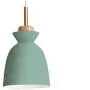 LAKIQ Modern Mini Colorful Pendant Light Nordic Lovely Hanging Ceiling Lighting Kitchen Island Lights for Dining Room Restaurant Bar Living Room (Green)