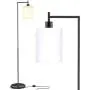 LED Industrial Floor Lamp for Living Room, Bedroom Modern Standing Lamp Corner Lamp, Stylish Tall Pole Lamp Farmhouse Floor Lamp with Hanging Milky Glass Shade (LED Bulb Included) LED Industrial Floor Lamp for Living Room, Bedroom Modern Standing Lamp Corner Lamp, Stylish Tall Pole Lamp Farmhouse Floor Lamp with Hanging Milky Glass Shade (LED Bulb Included)
