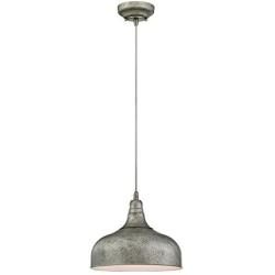 Westinghouse Lighting 6330100 One-Light Indoor Pendant, Antique Steel Finish with Metal Shade