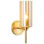 NOXARTE Modern Wall Light Indoor Brass Sconce Fixture for Bathroom Bedroom Living Room W4.7'' x H15''