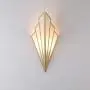 Modern Wall Light Simple Creative Wall Sconces Bedroom Aisle Living Room Wall Lamp Holder E14 Socket Art Deco Lighting Fixture (Bulb Not Included) (Golden) [Energy Class A++]
