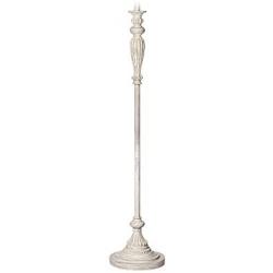 Vintage Shabby Chic Floor Lamp Base Antique White for Living Room Reading Bedroom Office - 360 Lighting