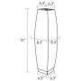 Grand Patio Outdoor Floor Lamp, Large-Sized Solar Powered Rattan Light, Weather–Resistant Rattan Floor Lamp for Patio, Deck and Garden