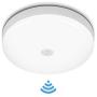 CANMEIJIA Led Flush Mount Ceiling Light Motion Sensor Lights Fixture,12W 1200LM Daylight White 6500K No Battery 8.66 inch for Kitchen/Bedroom/Bathroom/Hallway/Stairwell Lighting