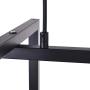 Lingkai Modern Kitchen Island Light 4-Light Pendant Chandelier Ceiling Light Industrial Hanging Light Fixture Matte Black with Antique Brass Finish