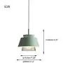 STGLIGHTING Glass Socket Pendant Light with 15ft Plug-in UL On/Off Dimmer Switch Cord Macaron Green Lampshade Light Fixtures Nordic Minimalist Loft Style Lamps for Dining Room Bulbs Not Included