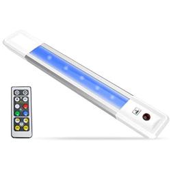 HONWELL Counter Lights Wireless Color Changing LED Light Bar, Cabinet Kitchen Lighting with Remote, Multi Colored Closet Light Battery Powered Wardrobe Light Strip, Stick Lights for Classroom Stair