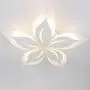 Garwarm Modern Ceiling Light, 23.6” LED Flower Shape Design Dimmable Chandelier Flush Mount Ceiling Lights Fixture for Living Room Bedroom 50W