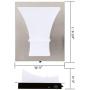 Facon Vanity Wall Sconce LED Bedside Reading Light with USB Charger Socket (5V 2.4A Max Speed) and On&Off Switch, Dimmable, Brushed Nickel, Vanity Wall Lamp for Bedroom Room, Living Room, Hotel