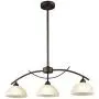 Dazhuan Vintage Frosted Glass Shade Pendant 3-Lights Chandelier Hanging Ceiling Lighting Fixtures