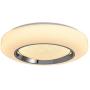 Smart LED Ceing Light Contemporary 20-Inch Flush Mount Fixture with Remote Control 3960LM Auffel Modern Dimmable Surface Round Close to Ceiling Lights for Bedroom Kitchen Dining Room (3000K-6000K)
