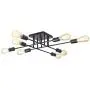Oldiron 8 Light Black Sputnik Chandelier,Mid Century Semi Flush Mount Ceiling Light Industrial Antique Style Lighting Fixture for Kitchen Hallway Dining Room Living Room Foyers Bedroom Oldiron 8 Light Black Sputnik Chandelier,Mid Century Semi Flush Mount Ceiling Light Industrial Antique Style Lighting Fixture for Kitchen Hallway Dining Room Living Room Foyers Bedroom