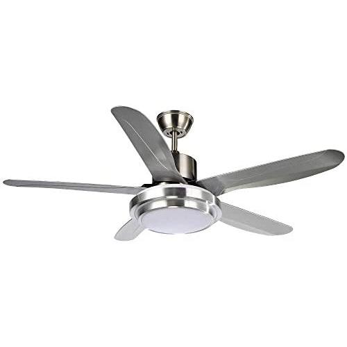 Modern Ceiling Fan With LED light 5 ABS Blades Remote Control For Indoor Living Room Bedroom (56 Inch)
