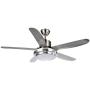 Modern Ceiling Fan With LED light 5 ABS Blades Remote Control For Indoor Living Room Bedroom (56 Inch)