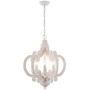 HMVPL 6-Lights Wooden Farmhouse Pendant Lighting Fixtures, Industrial Swag Chandeliers Hanging Ceiling Lamp for Kitchen Island Dining Room Bedroom Foyer Hallway Front Door