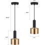 Lywins E26 Modern Black Gold Nordic Pendant Light Fixtures Hanging Lights for Kitchen Island Cafe Bar Dining Room Decor Lighting