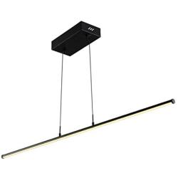 JONATHAN Y JYL7023B Conley 39.5'' Dimmable Adjustable Integrated LED Metal Linear Pendant Minimalistic,Modern,Contemporary for Dining, Living Room, Kitchen, Commercial Office, Black