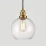 Modern Brass Seeded Glass Pendant Lights Golden Finish Pendant Lighting Fixture