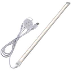 LULUAN Dimmable Under Cabinet Lighting, Portable USB Reading Strips Craft Light Eye-care LED Desk Reading Lamp Light Great for Craft Table, Pianos, Music Stands, Kitchen, Wardrobe,Shelf,Drawer (White)