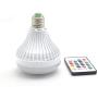 LED Wireless Bluetooth Light Bulb RGB E27 12W Music Playing lamp,Changing Color,Built-in Audio Speaker with Remote Control for Home, Bedroom, Living Room, Party Decoration