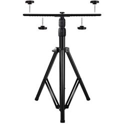 Upgraded Adjustable Tripod Stand for LED Flood Light 6.55 Feet Stainless Steel Heavy Duty LED Work Light Tripod Stand for Auto, Home, Work, Job, Construction, Camping, Indoor and Outdoor Use