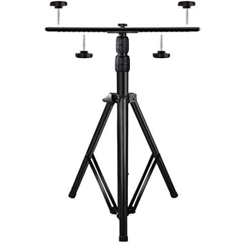 Upgraded Adjustable Tripod Stand for LED Flood Light 6.55 Feet Stainless Steel Heavy Duty LED Work Light Tripod Stand for Auto, Home, Work, Job, Construction, Camping, Indoor and Outdoor Use