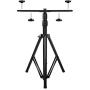 Upgraded Adjustable Tripod Stand for LED Flood Light 6.55 Feet Stainless Steel Heavy Duty LED Work Light Tripod Stand for Auto, Home, Work, Job, Construction, Camping, Indoor and Outdoor Use