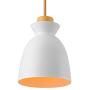 LAKIQ Modern Mini Colorful Pendant Light Nordic Lovely Hanging Ceiling Lighting Kitchen Island Lights for Dining Room Restaurant Bar Living Room (White)