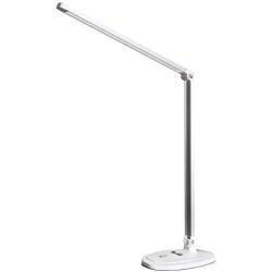 LED Desk Lamp, Eye-Caring Table Lamps,Office Lamp, Touch Control Function, USB Powered Lamp,Foldable Portable Lamp for Reading Studying Working,White,Himigo