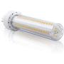 Gx24 4-Pin Base LED Bulb, Lustaled 12W G24q PL-C Horizontal Recessed Light 26W CFL Lamp Equivalent for Kitchen Light Pendant Lamp Dining Room, Warm White 3000K, 4-Pack (Remove/Bypass The Ballast)